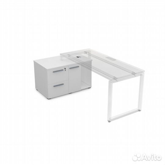 9Т.010 Тумба с двумя ящиками и дверкой