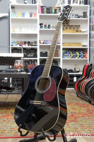 Акустическая гитара, чёрная Naranda