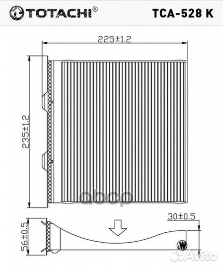 Фильтр totachi TCA-528K AC-903E/EX 72880-FG000