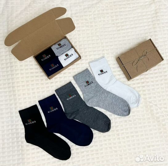 Носки мужские Gucci в подарочной упаковке