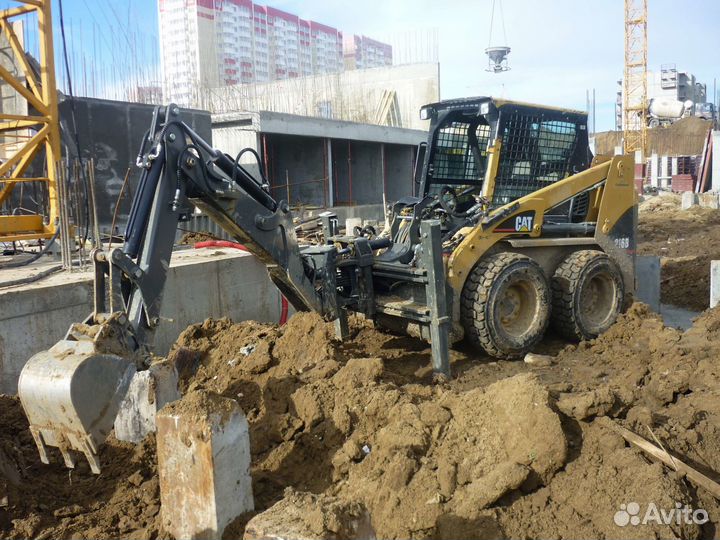 Услуги минипогрузика caterpillar 216