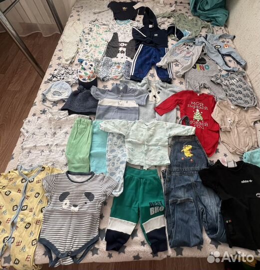 Детские вещи пакетом на мальчика 0-2 лет
