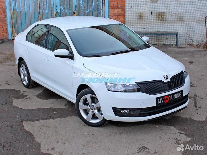 Реснички на фары для Skoda Rapid