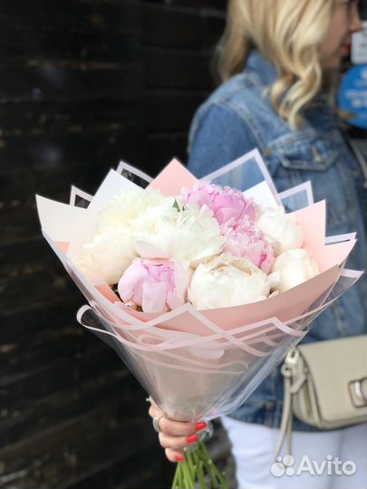 Пионы цветы букеты