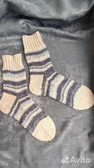 Носки шерстяные ручной работы