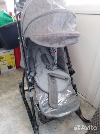 Детские санки коляска бу