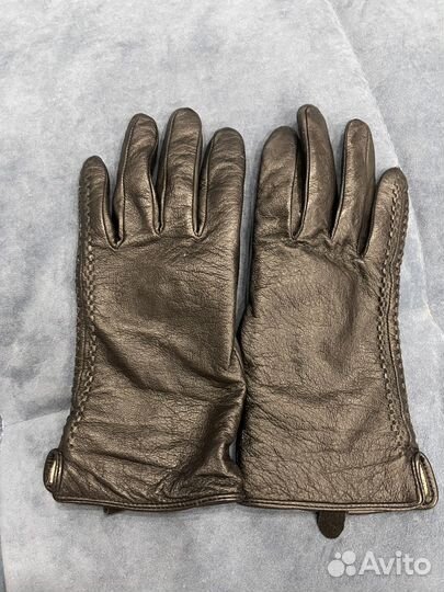 Перчатки женские кожаные