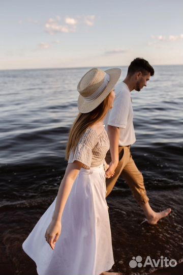 Шляпа женская соломенная