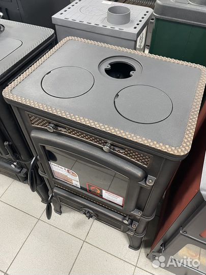 Чугунный печь камин fireway dacha 2 патина