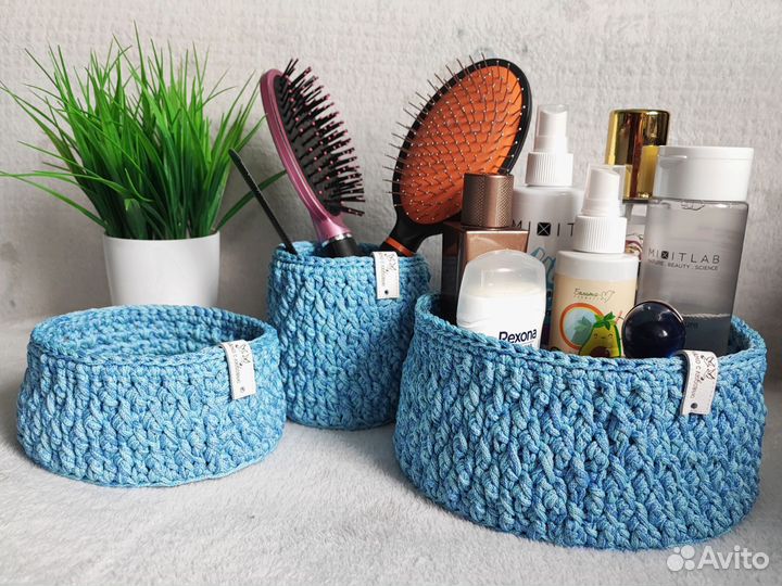 Набор корзинок из полиэфирного шнура