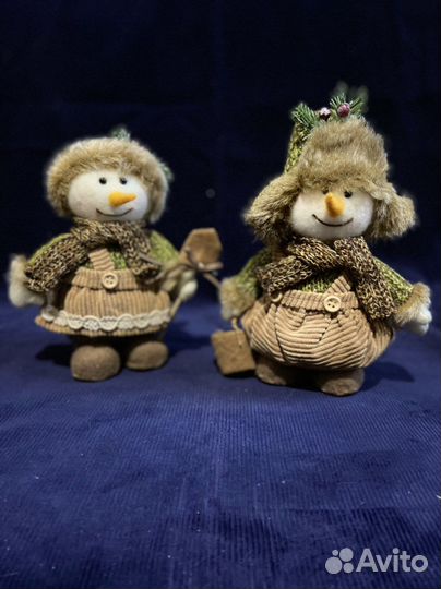 Снеговик игрушка новогодняя, ручная работа