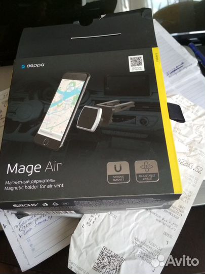 Магнитное крепление телефона на воздуховод авто