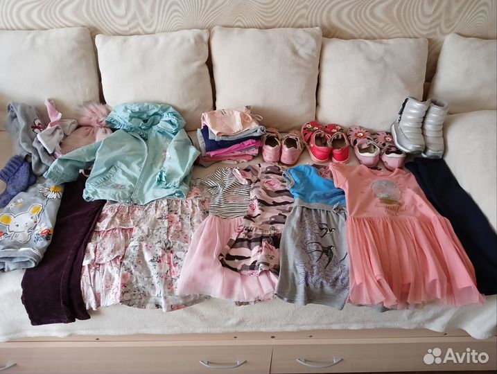 Вещи пакетом для девочки 104 110размер