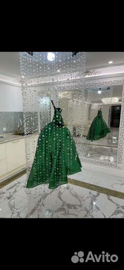 Люстра штора из хрусталя