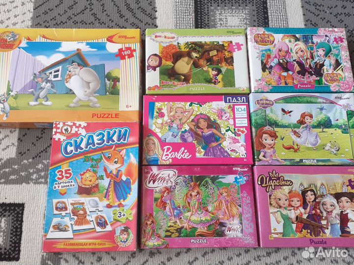 Пазлы, раскраски, игры для малышей