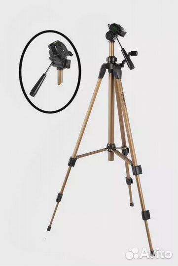 Штатив Grifon WT-3730 с видеоголовой максимальная