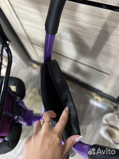 Велосипед трехколесный с ручкой