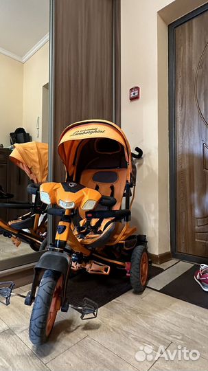 Трехколесный Велосипед Коляска Lamborghini