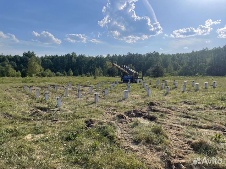 Забивные сваи с установкой под ключ