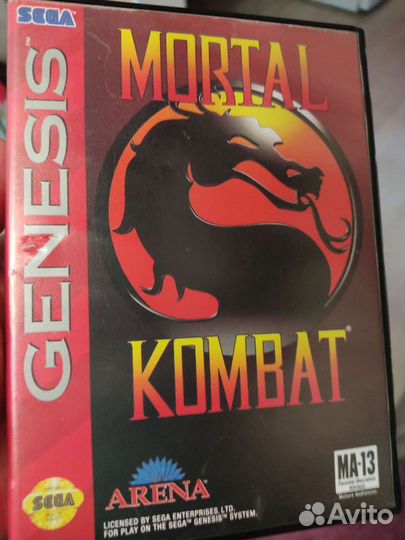 Mortal Kombat MK Sega оригинал