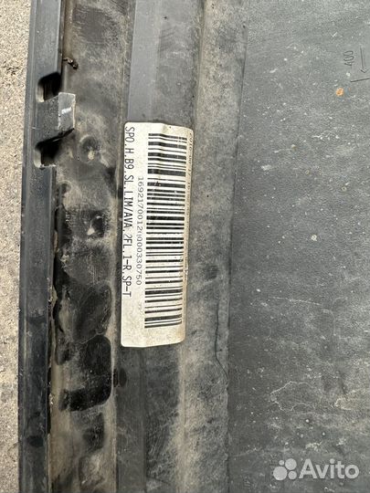 Юбка заднего бампера s-line a4 b9