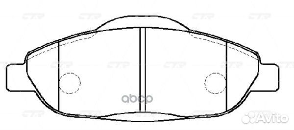 Колодки тормозные, передние (Старый ckpu51) GK0