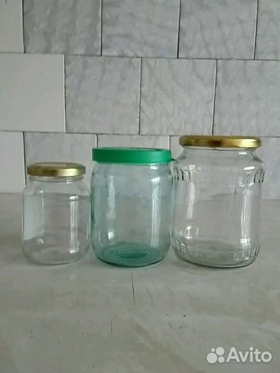 Банки стекло(0.2;0.5;0.7) с крышками