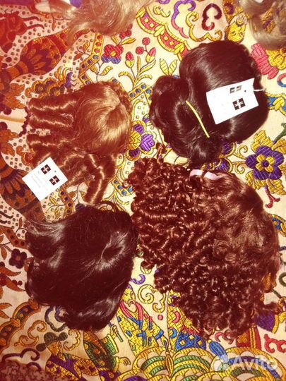 Винтажные парики для кукол Швейцария качество