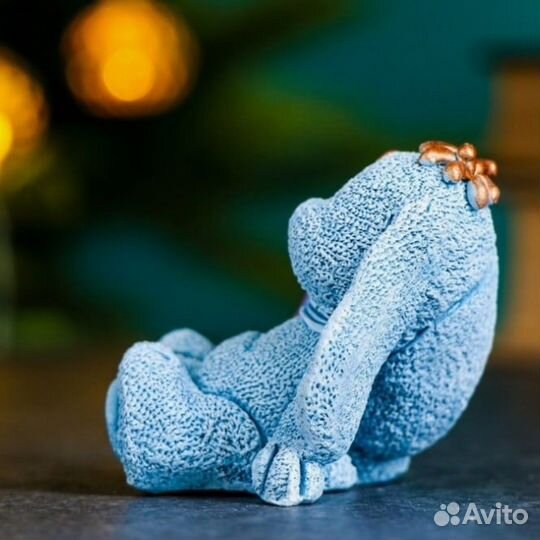 Силиконовая форма -Кролик с бантом