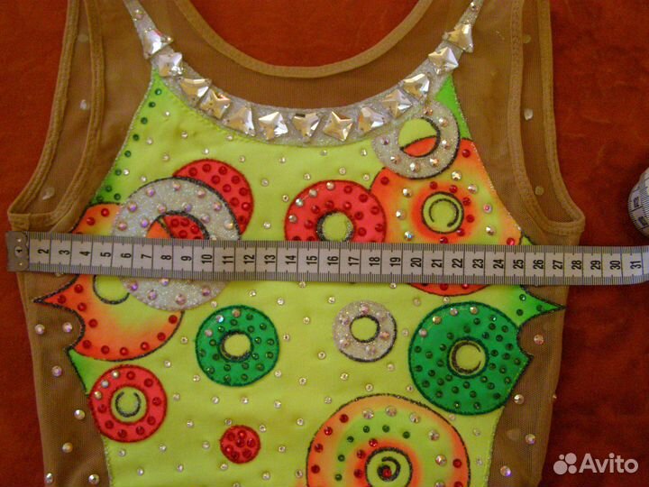 Купальник для художественной гимнастики, 128 рост