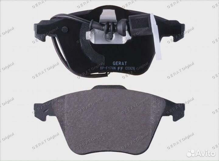 Тормозные колодки Gerat BP-F174N (передние) Normal