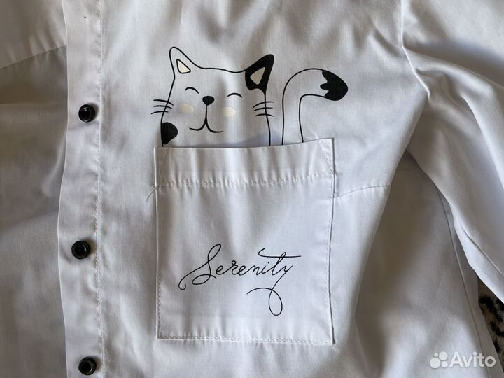 Блузка белая школьная