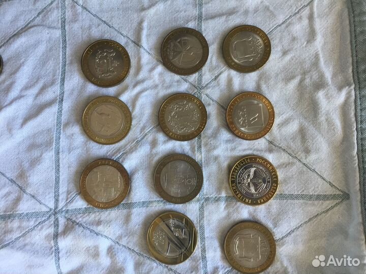 Монеты 10 р биметалл