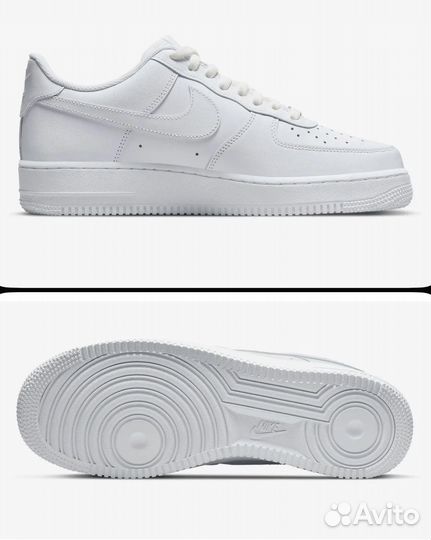 Кроссовки nike air force 1 белые оригинальные