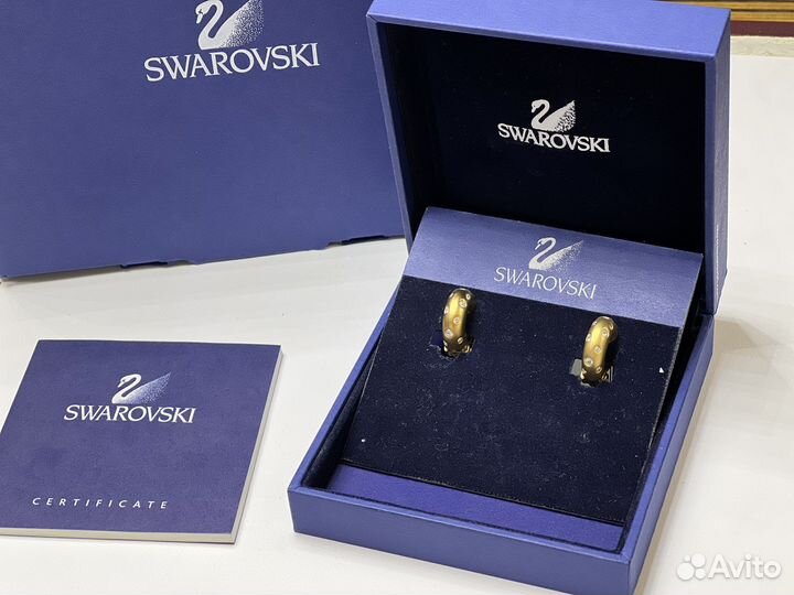 Swarovski клипсы