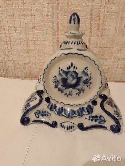 Часы настольные Гжель