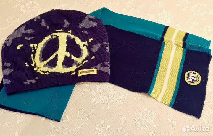 Комплект Шапка Миалт +шарф демисезон р.52-54