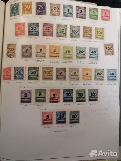 Марки 1902-1925 Германия, США, Франция