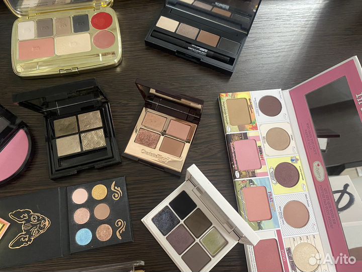 Палетки: Charlotte, Nars, Dolce, Bobbi Brown,Tarte