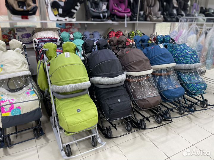 Санки коляска Большой выбор
