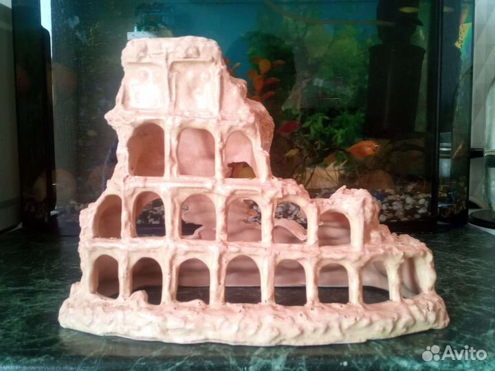 Декорация для аквариума замок