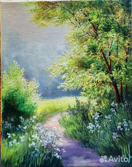 Картина маслом пейзаж 