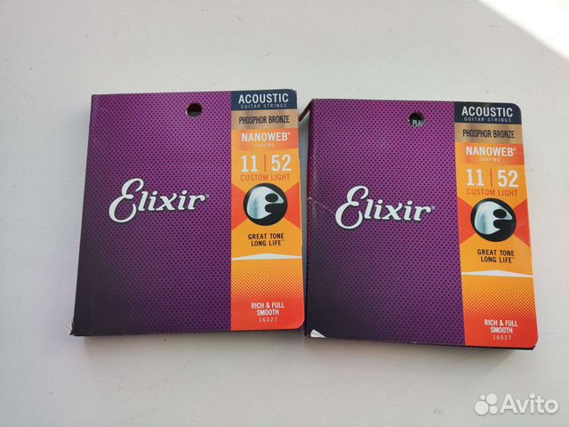 Струны для гитары elixir 16027 nanoweb оригинал
