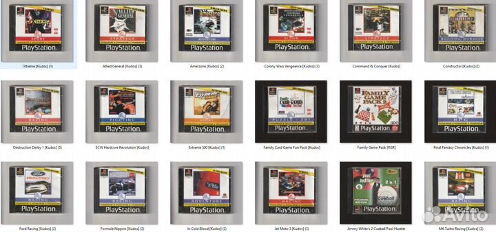 Игры для Sony PlayStation 1 и 2