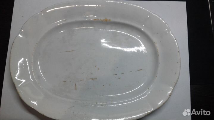 Блюдо клеймо клеймо М.С.Кузнецова.19 век