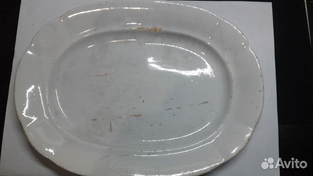 Блюдо клеймо клеймо М.С.Кузнецова.19 век