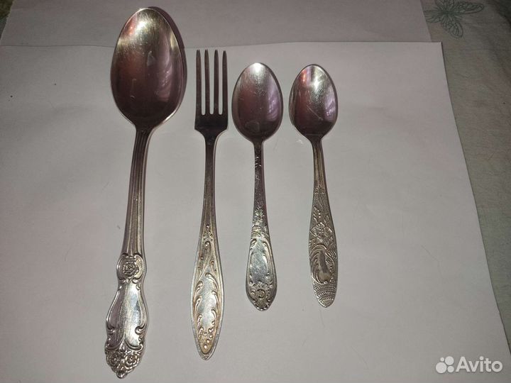 Мельхиоровые столовые приборы СССР