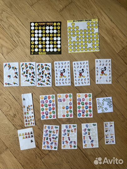 Винтажные британские открытки и стикеры