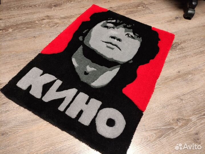 Тафтинговый ковёр Виктор Цой