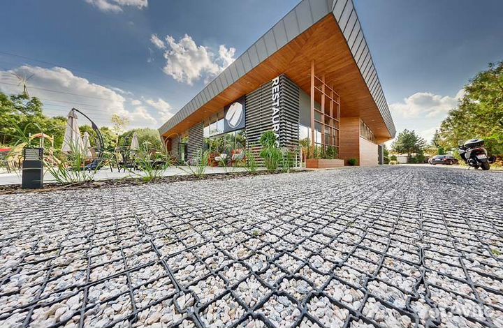 Газонная решетка пластиковая парковка Экопарковка